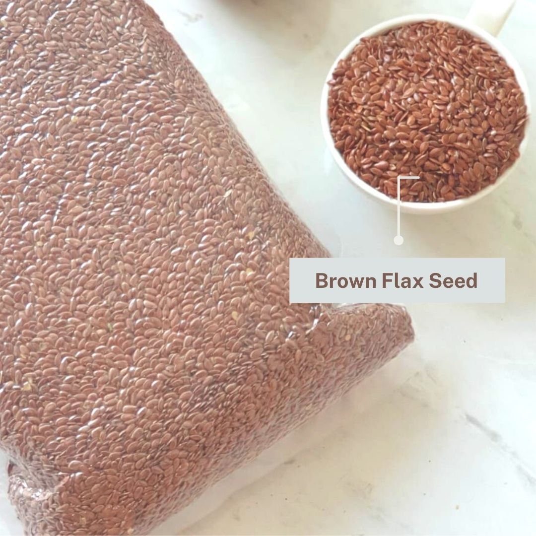 Brown Flaxseed Biji Rami Coklat (Dried and Powder)