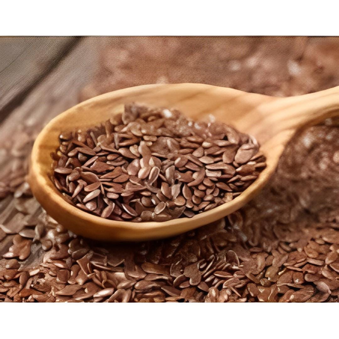 Brown Flaxseed Biji Rami Coklat (Dried and Powder)
